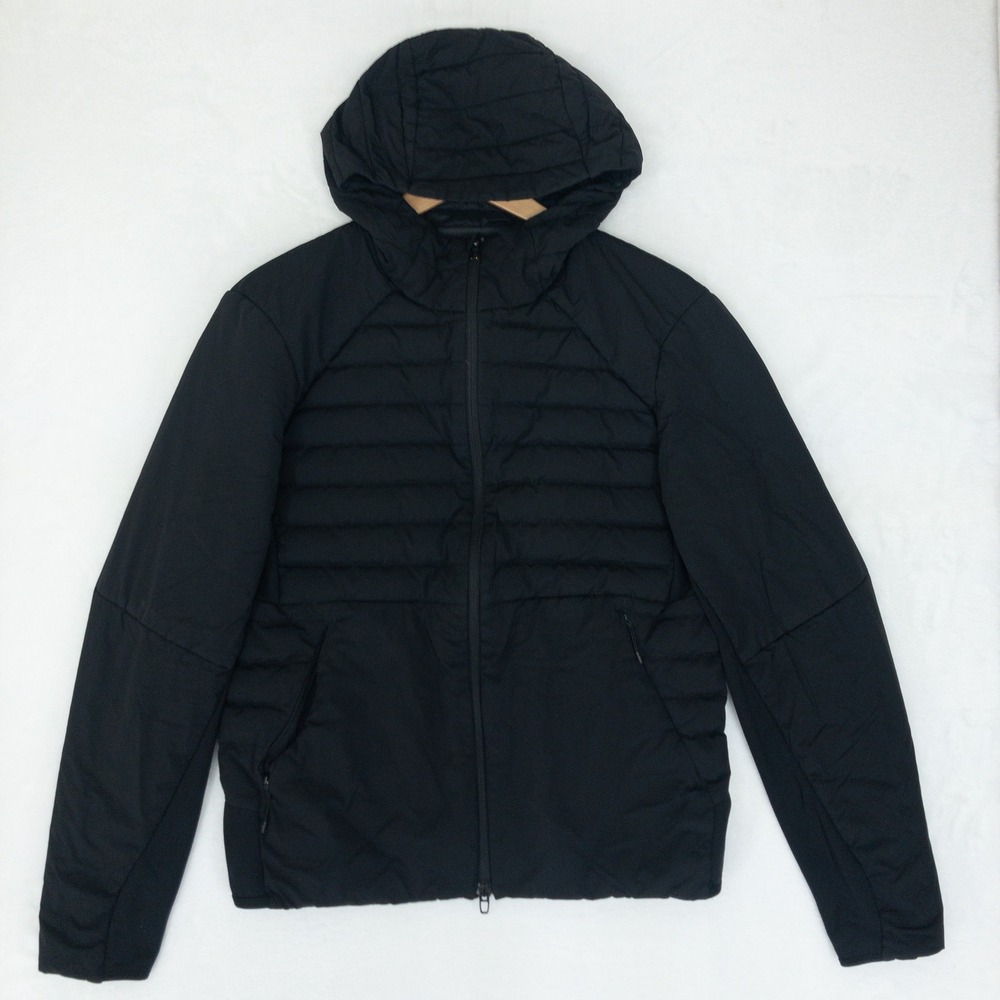 Lululemon Down For It All Hooded Jacket Mens S Black Primaloft Goose Insulated